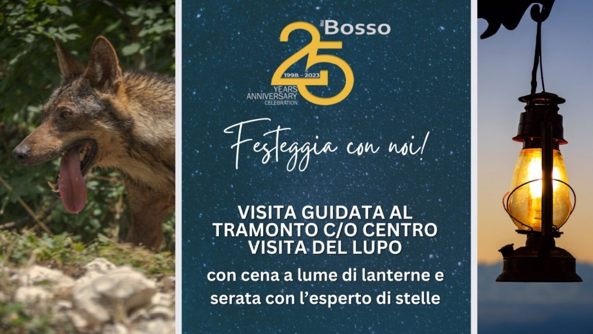 Lupi e Stelle al Centro Visita del Lupo con cena, lanterne e osservazione stelle con sconto ai lettori 