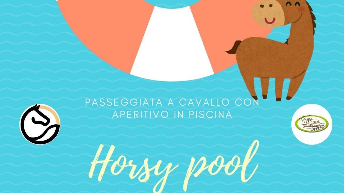 Passeggiata a cavallo con aperitivo in piscina a Mosciano Sant’Angelo