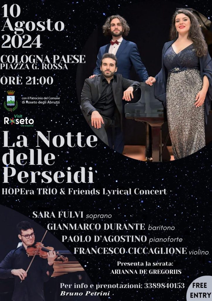 Concerto di San Lorenzo con musica lirica a Cologna