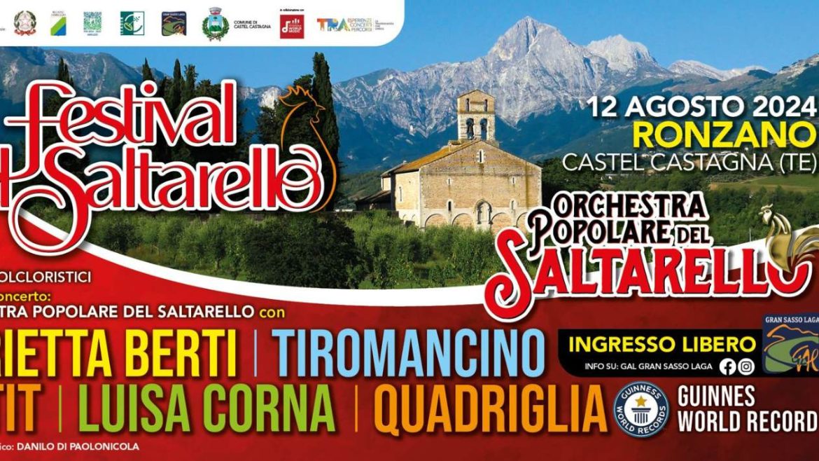 Festival del Saltarello a Ronzano musica, balli e Guinness dei primati