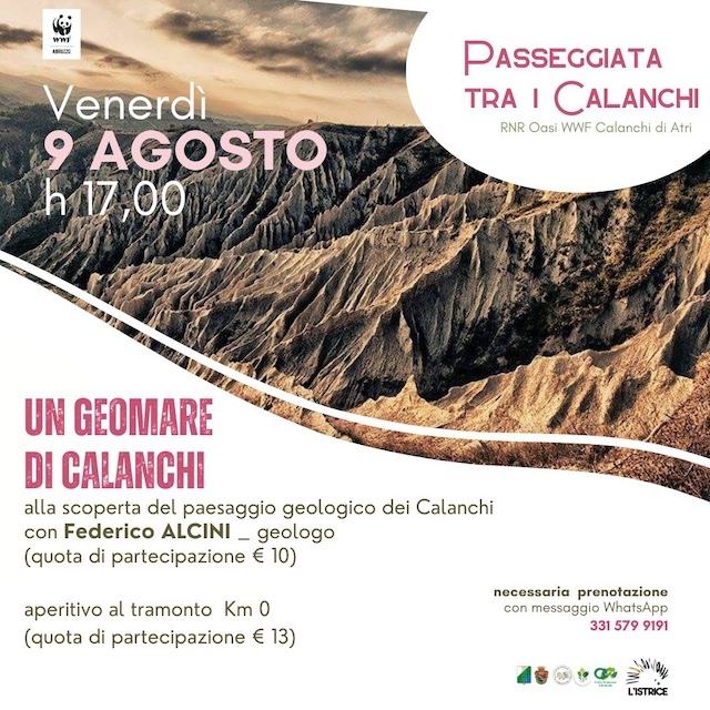 Passeggiata tra i Calanchi ad Atri con aperitivo finale