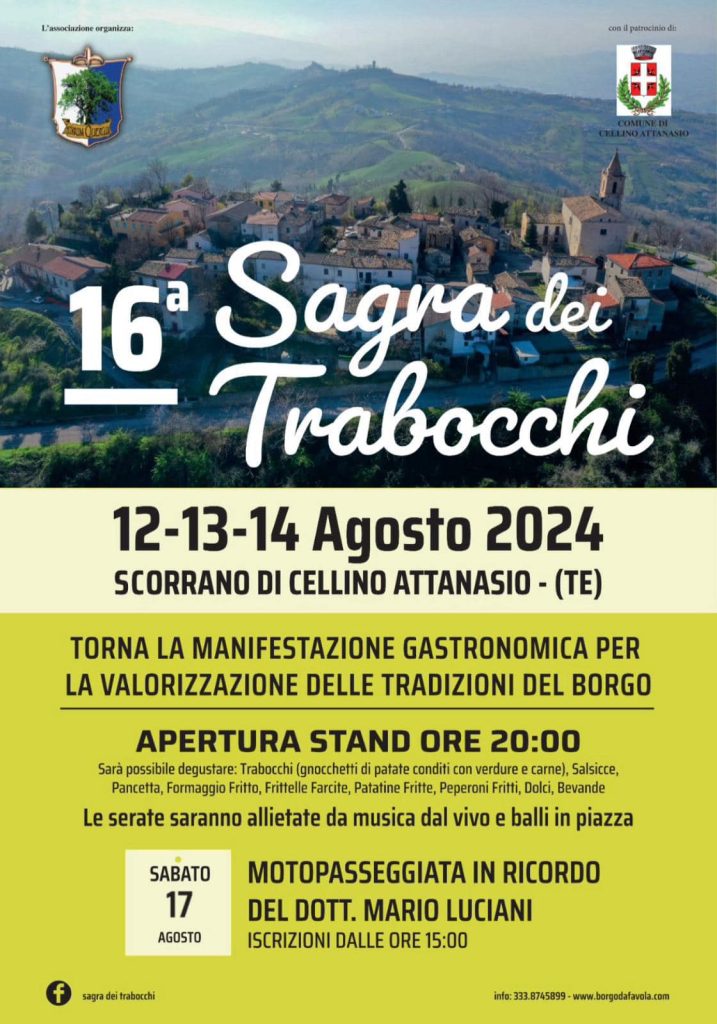 Sagra dei Trabocchi a Scorrano di Cellino Attanasio buon cibo, musica e arte