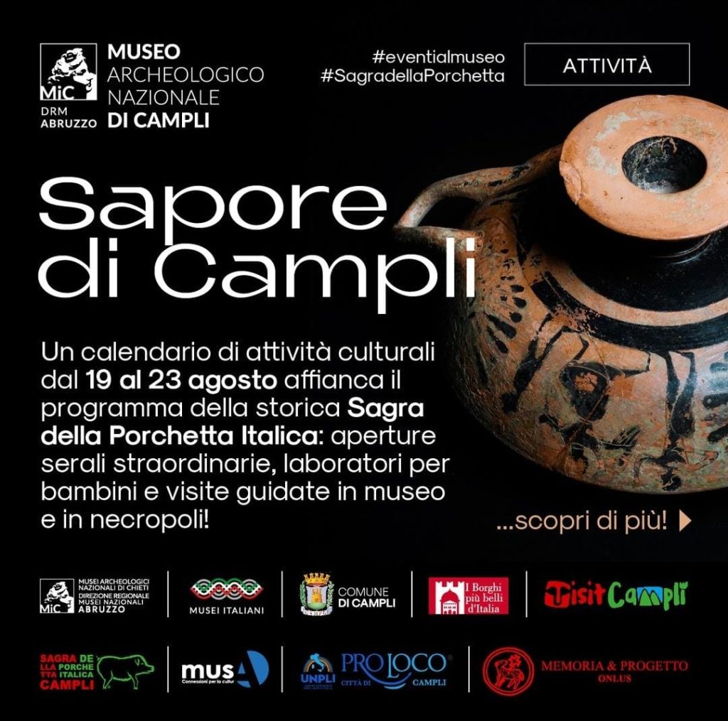 Sagra della Porchetta di Campli attività al Museo Archeologico per bambini e non solo