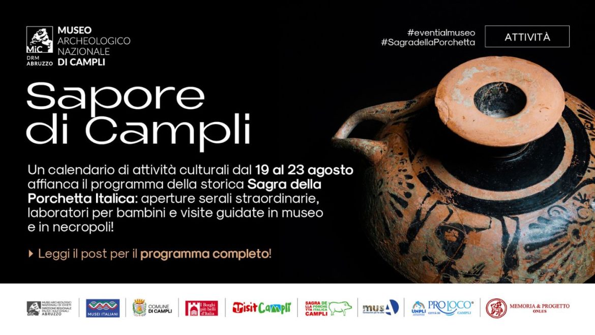Sagra della Porchetta di Campli attività al Museo Archeologico per bambini e non solo