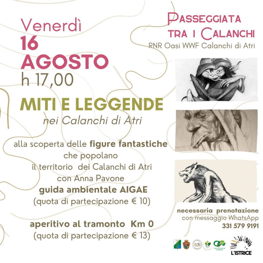Venerdi con L’Istrice ad Atri tra miti, leggende e laboratorio in Riserva