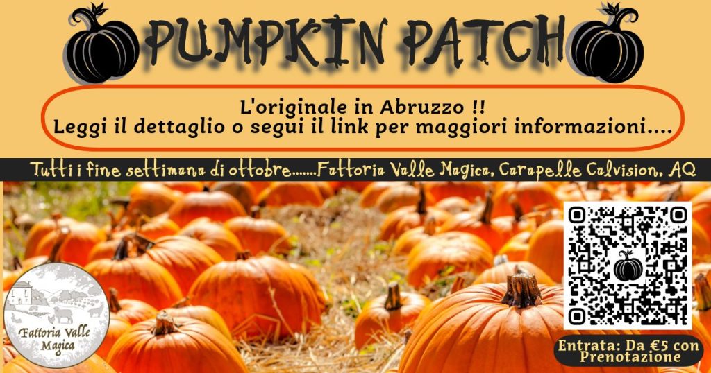 Campo di Zucche 2024 a Carapelle Calvisio Pumpkin Patch in Abruzzo in provincia de L'Aquila