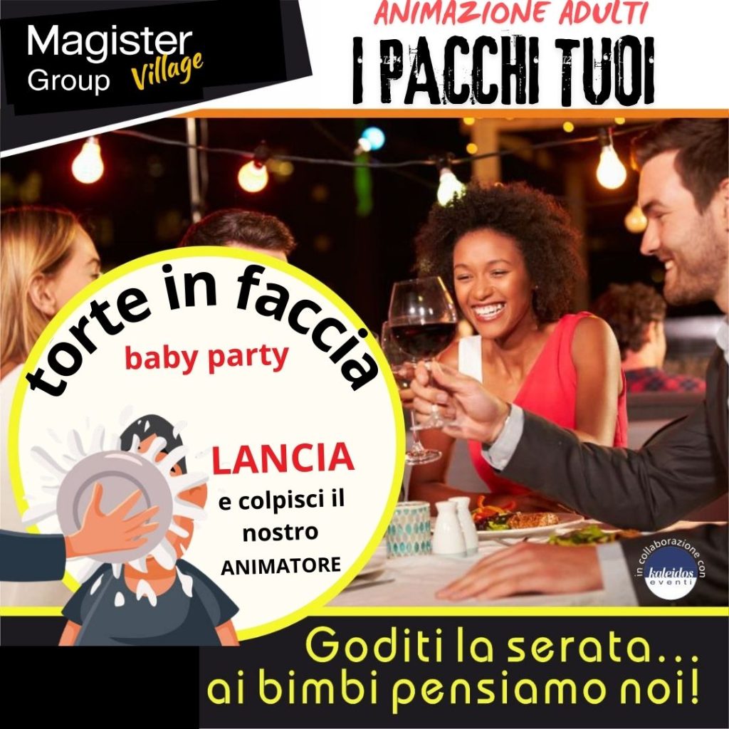 Cena con giochi e attività per bambini a Montesilvano da Magister Village