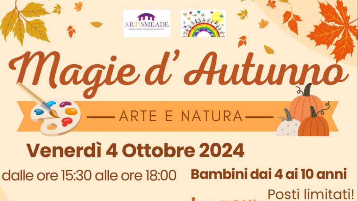 Magie d’Autunno a Torrevecchia Teatina nuova data laboratori, giochi, merenda