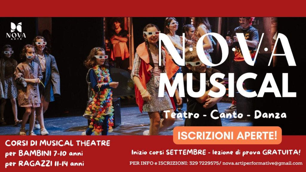 Corsi di Musical Theatre a Chieti Scalo di Nova Arte per bambini e adulti