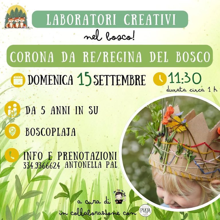 Laboratori creativi da Bosco plaja a Introdacqua
