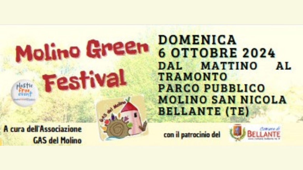 Molino Green Festival 2024 a Bellante festa dell’economia solidale e sostenibile