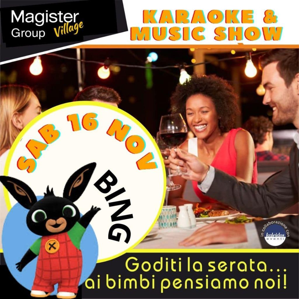 Cena con giochi e attività per bambini a Montesilvano da Magister Village