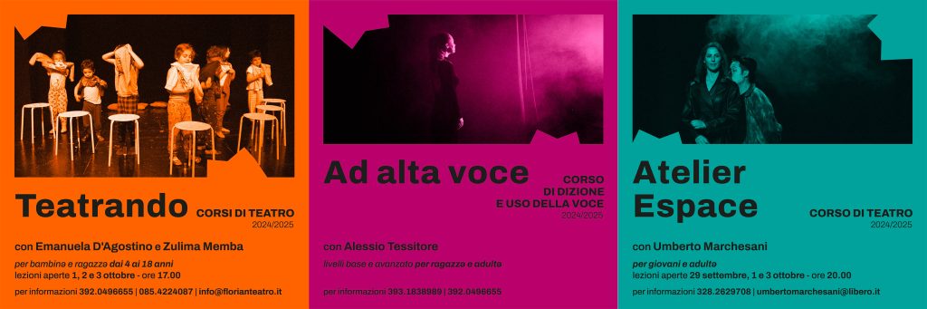 Corsi di teatro per bambini e adulti a Pescara da ottobre di Florian Metateatro