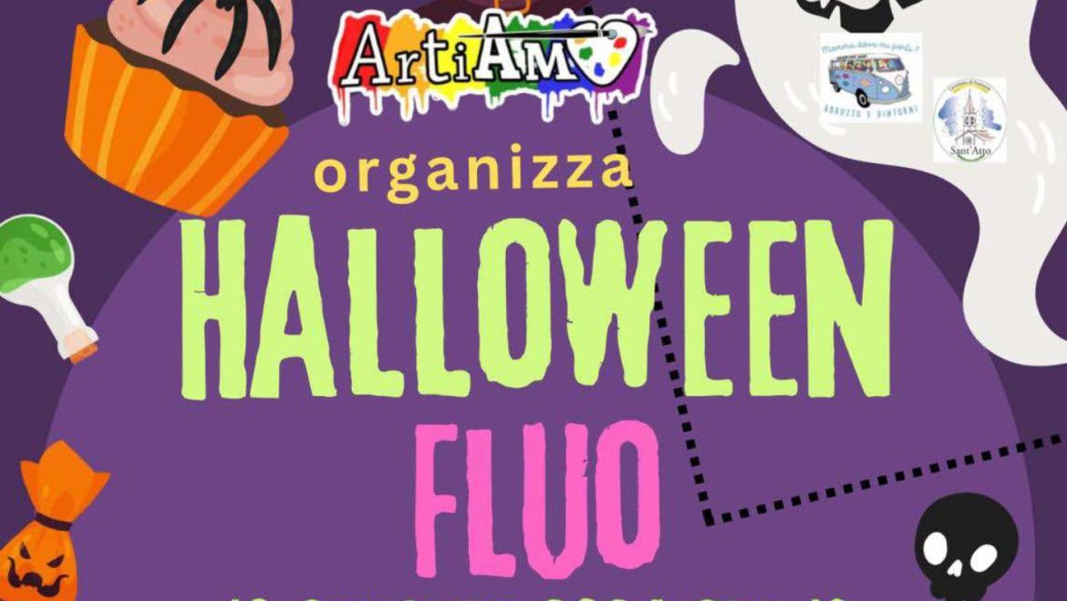 Halloween Fluo a Teramo pittura, truccabimbi, merenda