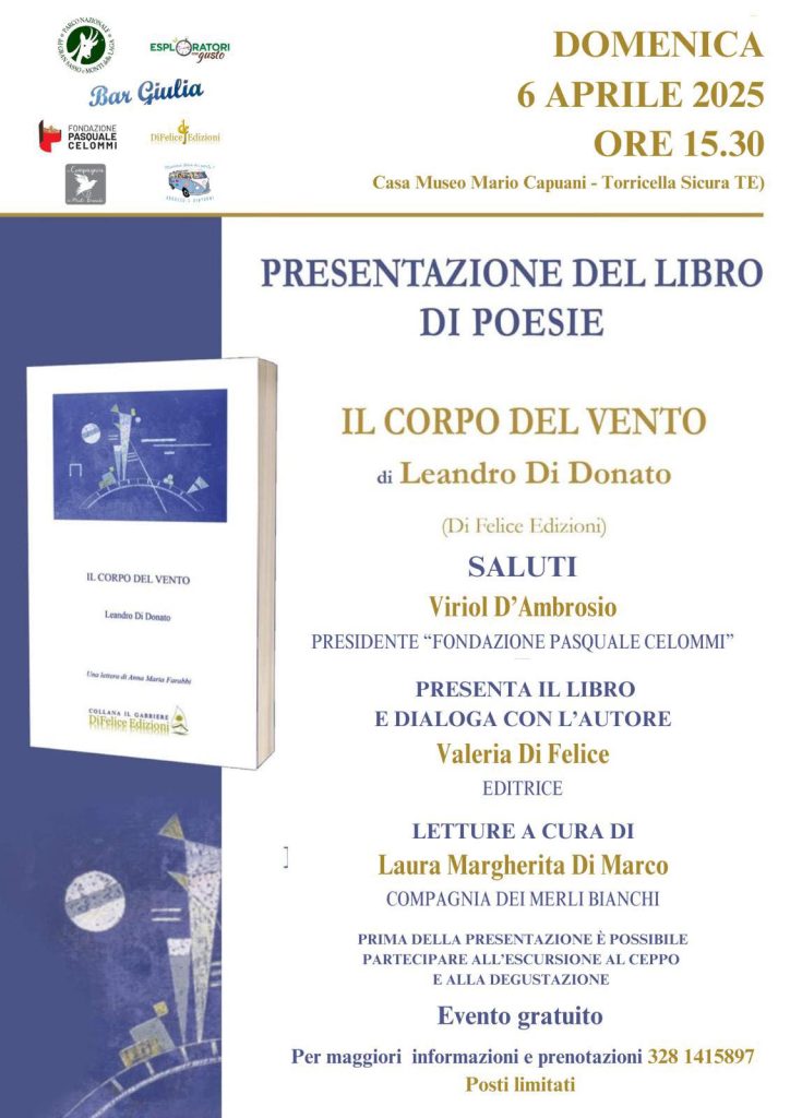 Il Corpo del Vento a Torricella e al Ceppo presentazione libro, escursione e degustazione - evento gratuito