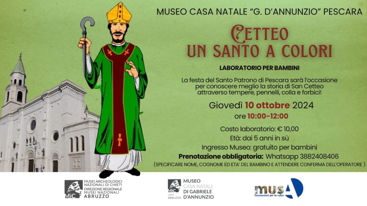 Laboratorio per bambini al Museo Casa Natale D’Annunzio a Pescara a San Cetteo