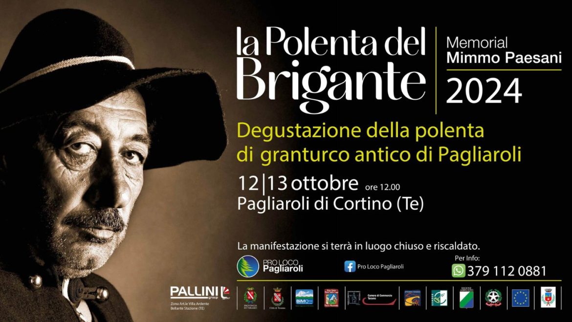 Polenta del Brigante 2024 a Pagliaroli la Festa d’Autunno in provincia di Teramo