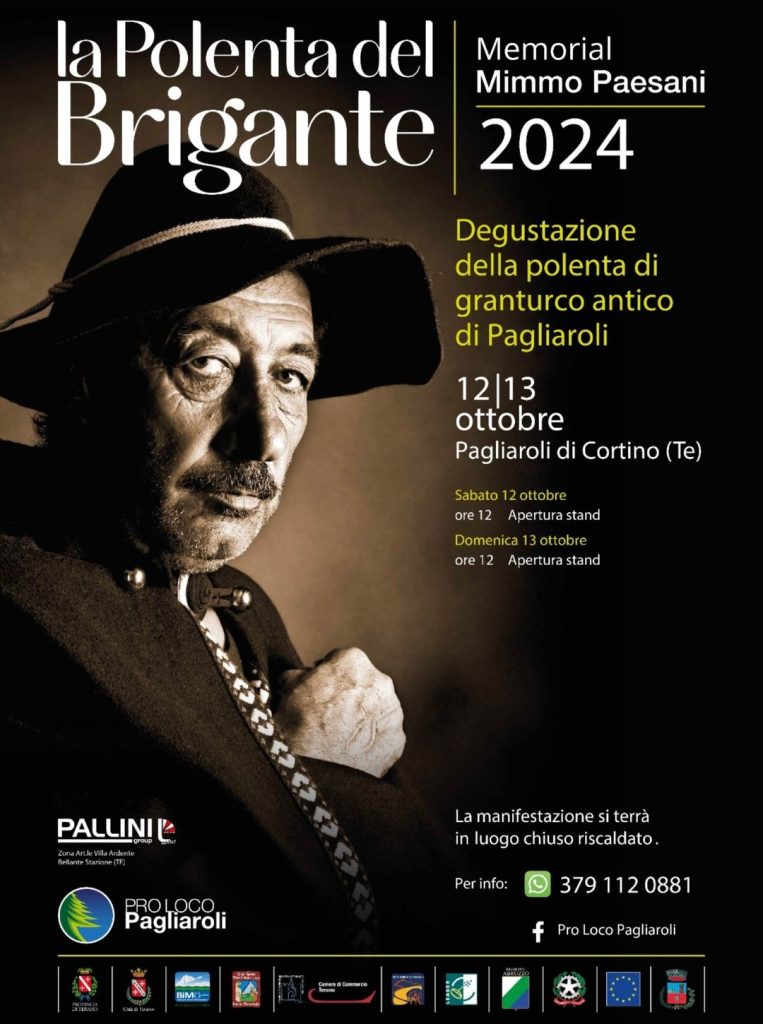 Polenta del Brigante 2024 a Pagliaroli la Festa d'Autunno in provincia di Teramo