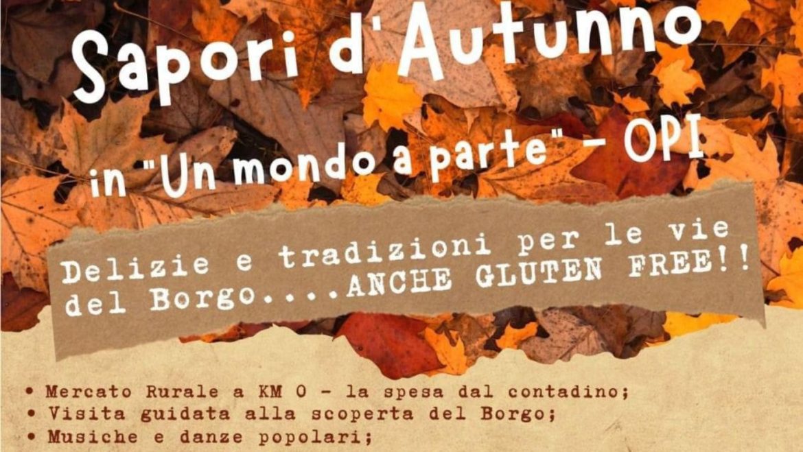 Sapori d’Autunno 2024 a Opi escursioni, musica, laboratori e stand