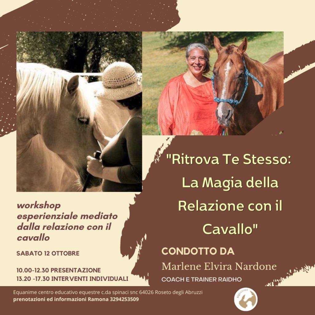 Seminario esperienziale a Roseto degli Abruzzi di Equanime maneggio