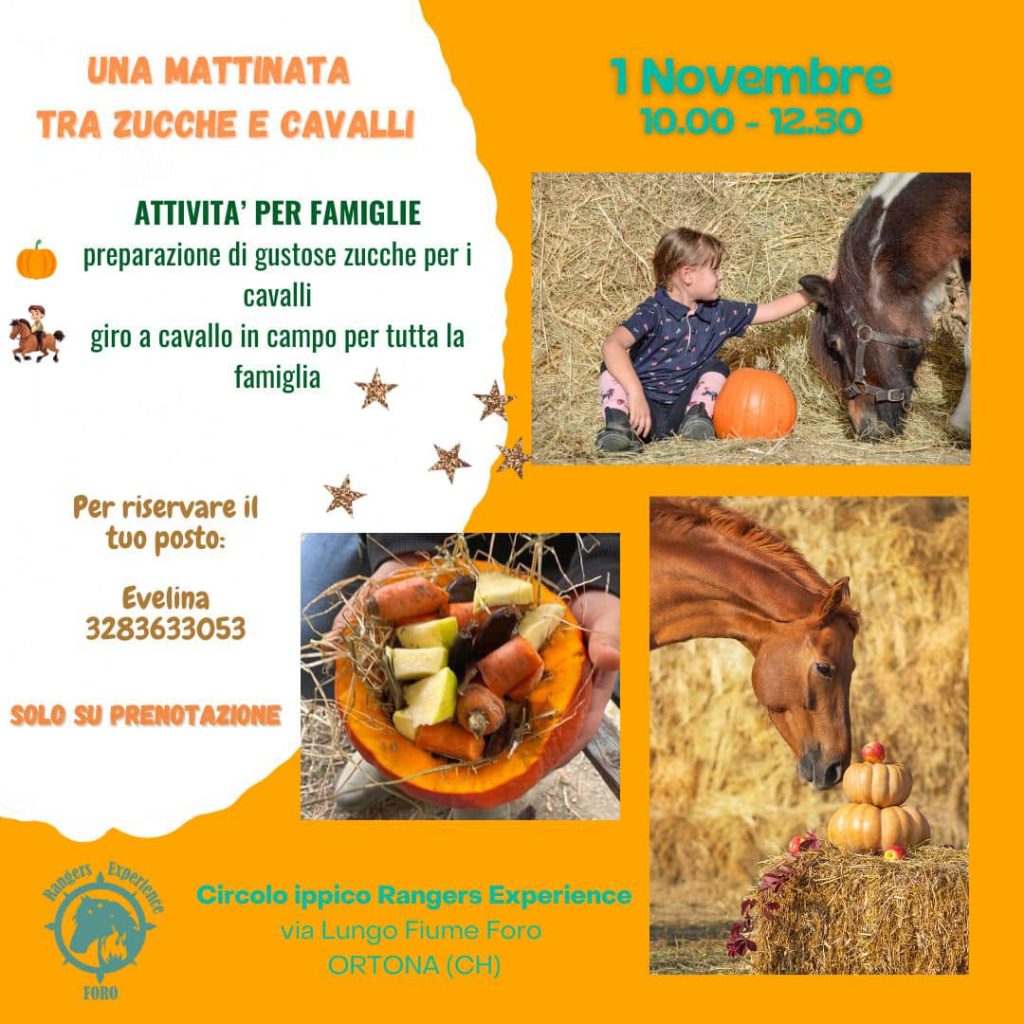 Una mattinata tra zucche e cavalli 2024 a Ortona al maneggio