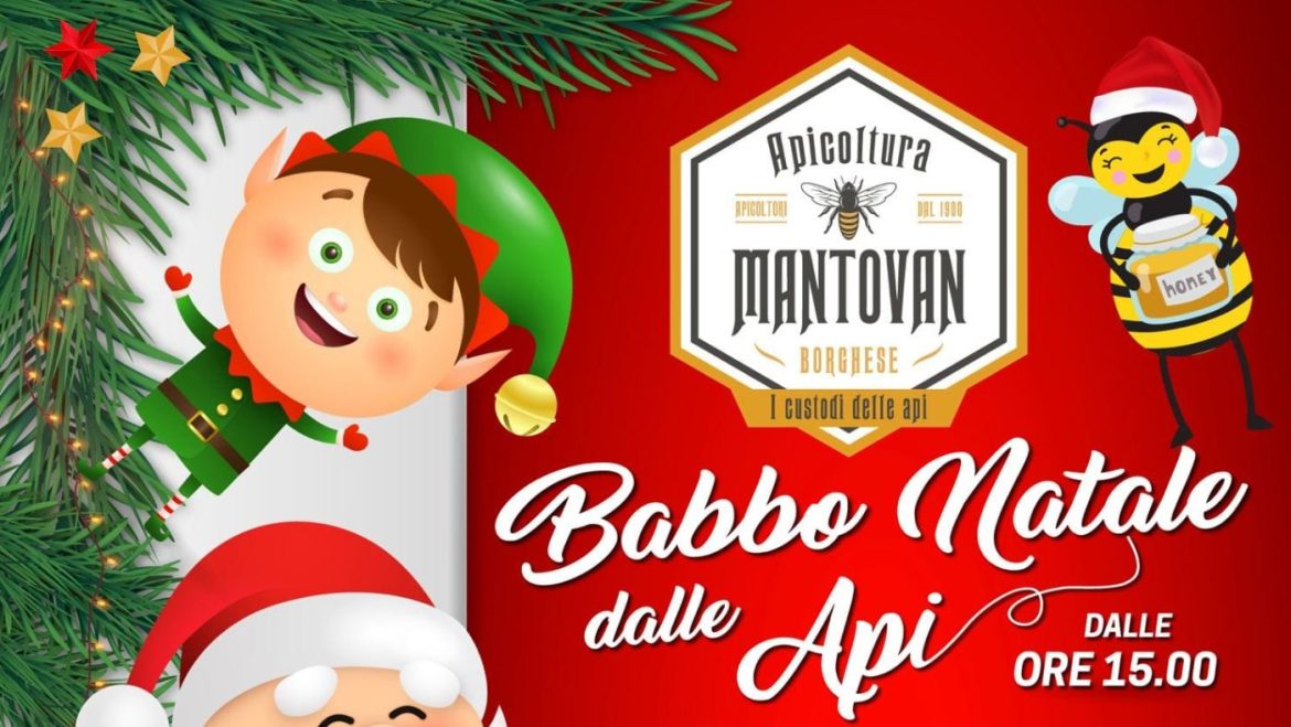 Babbo Natale dalle Api 2024 a Mosciano Sant’Angelo di Apicoltura Mantovan