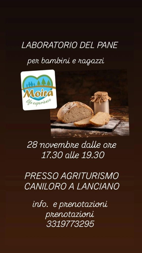 Laboratorio del pane a Lanciano da Agriturismo Caniloro