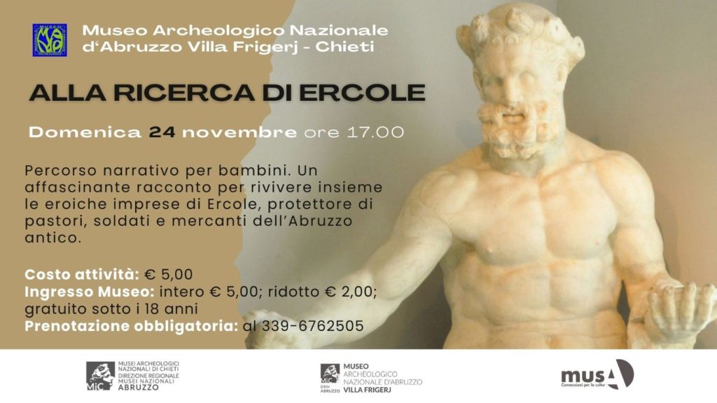 Laboratorio per bambini al Museo Archeologico Nazionale Villa Frigerj di Chieti