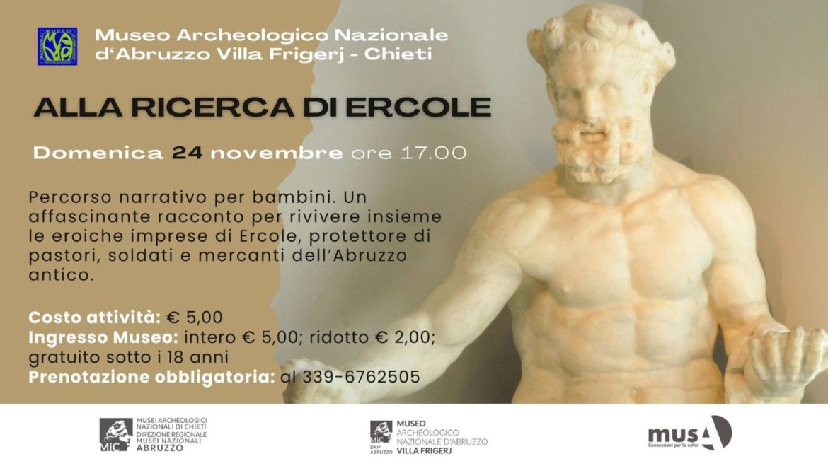 Laboratorio per bambini al Museo Archeologico Nazionale Villa Frigerj di Chieti