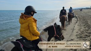 Passeggiata a cavallo al mare di River Ranch adatta ai bambini