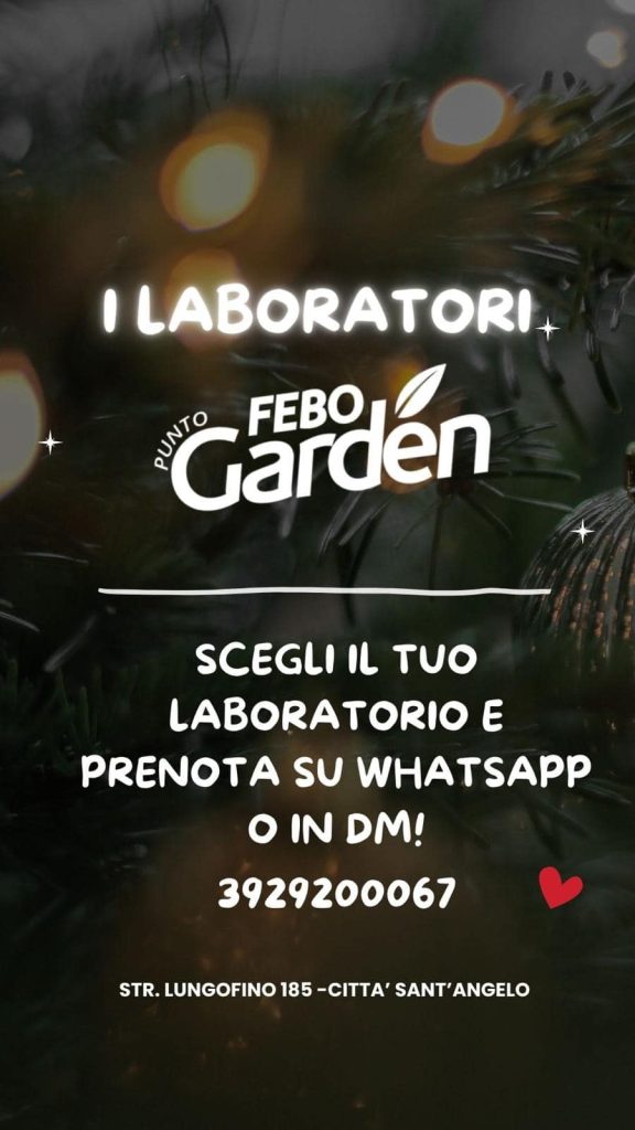 Laboratori per grandi e bambini di Febo Garden a Città Sant'Angelo