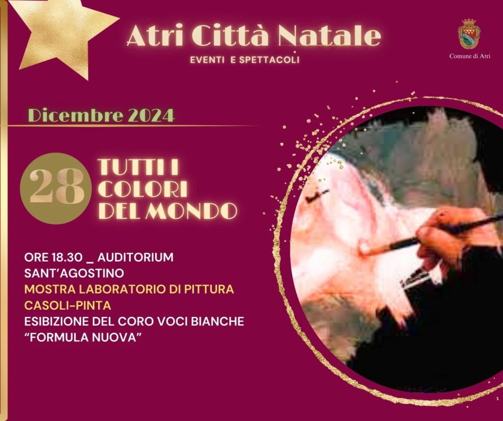 Tutti i colori del mondo ad Atri Mostra itinerante del Laboratorio di Pittura