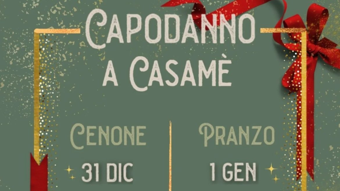 Capodanno a Civitaquana da Casamè con menù da asporto e pranzo del 1 gennaio