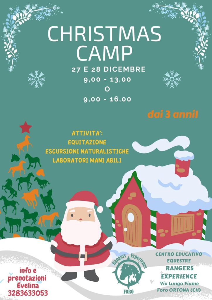 Christmas Camp di Natale a Ortona cavalli, laboratori, escursioni