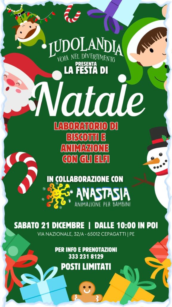 La Festa di Natale a Cepagatti da Ludolandia laboratorio e animazione