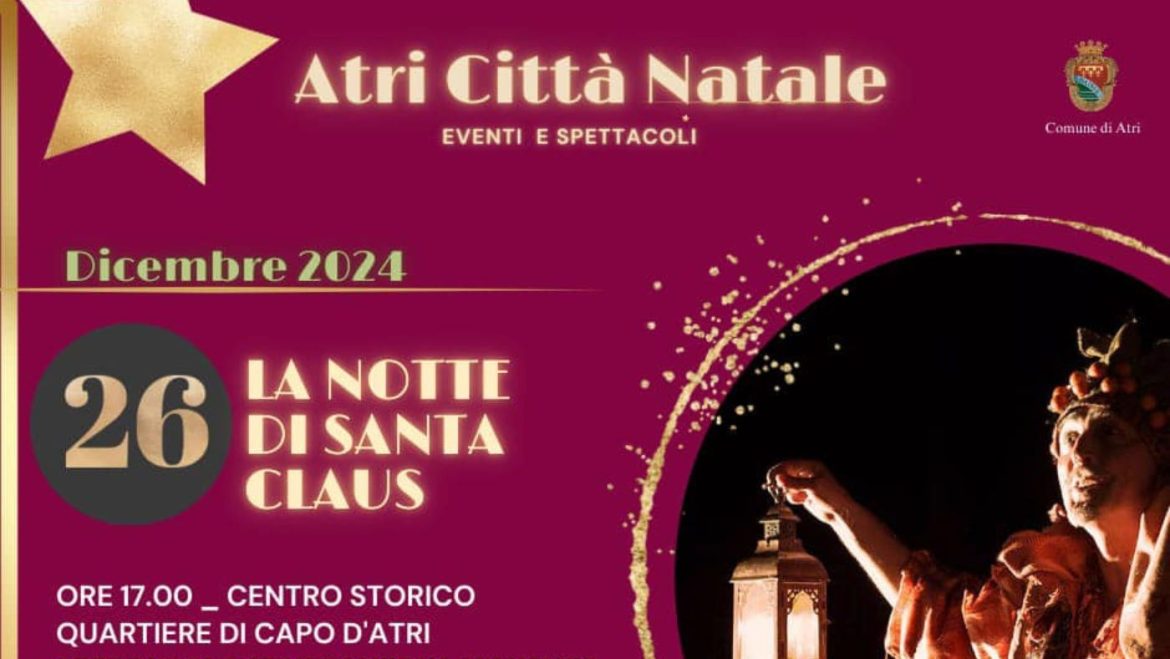 La Notte di Santa Claus ad Atri spettacolo teatrale itinerante