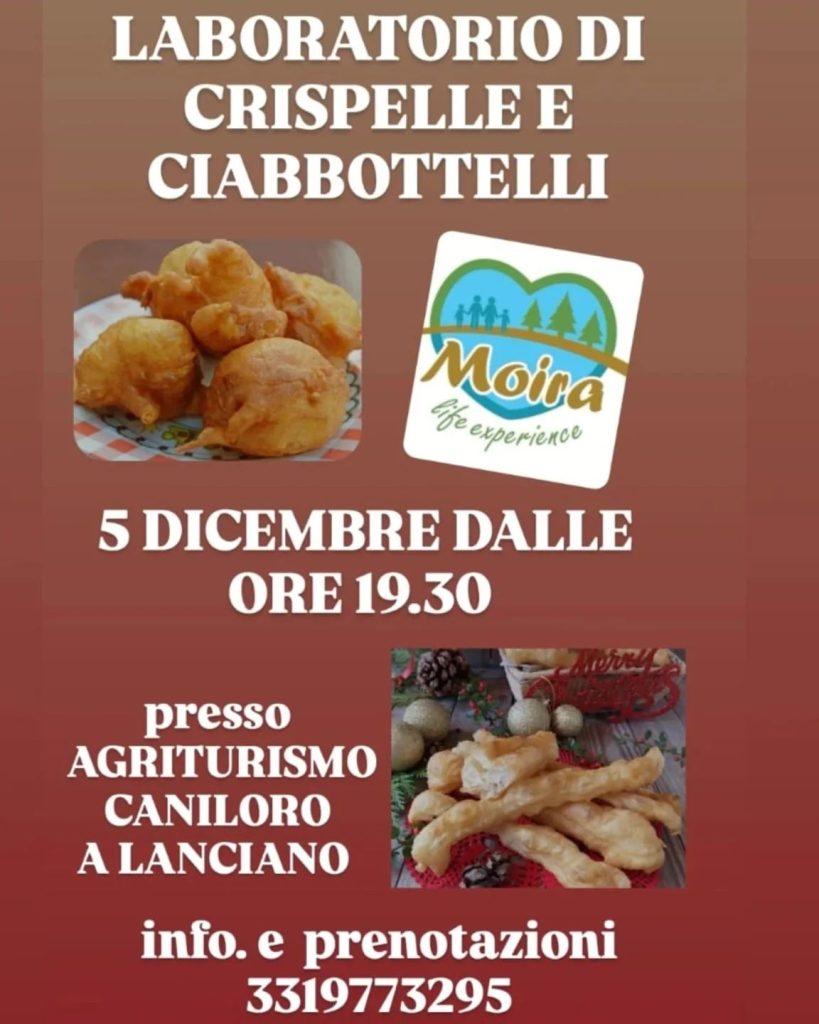 Laboratorio di crispelle e ciabbottelli a Lanciano