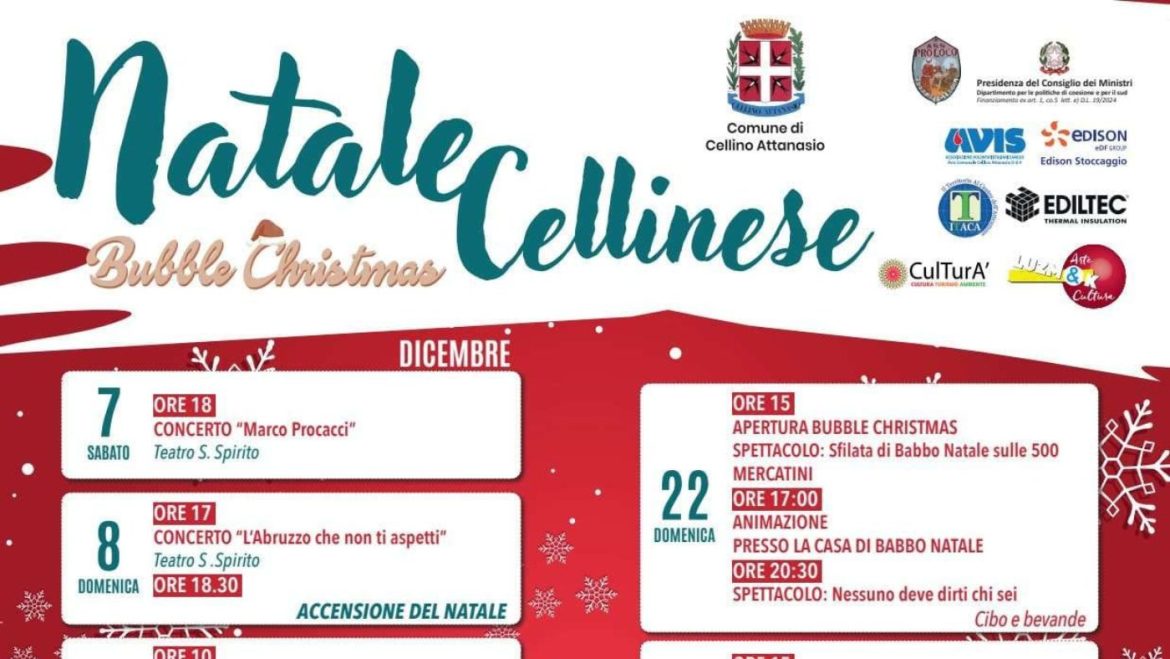 Natale Cellinese a Cellino Attanasio Bubble Christmas