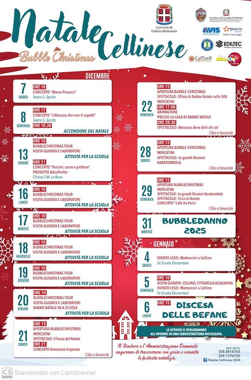 Natale Cellinese a Cellino Attanasio Bubble Christmas