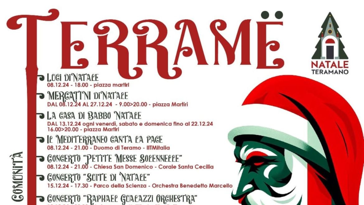 Natale Teramano 2024 Terramè a Teramo Mercatini, Spettacoli, Laboratori