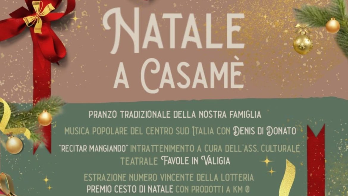 Natale a Civitaquana in agriturismo da Casamè tradizione, favole e lotteria