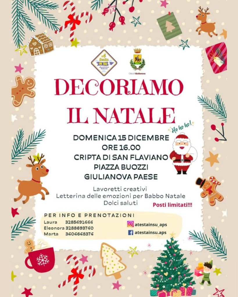 Natale a Giulianova con il laboratorio creativo e le letterine