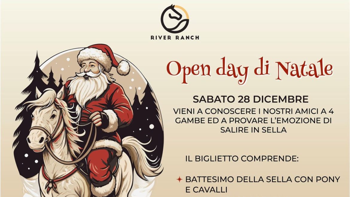 Open Day di Natale da ASD River Ranch a Bellante con Battesimo della Sella