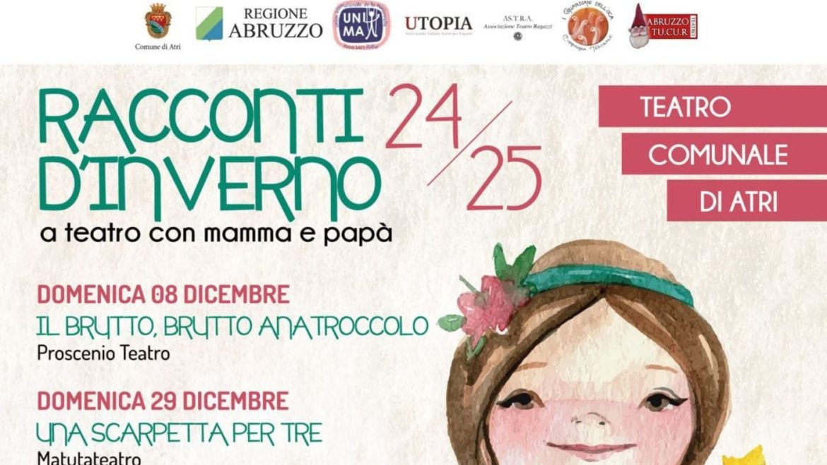 Teatro per bambini ad Atri Racconti d’inverno con mamma e papà