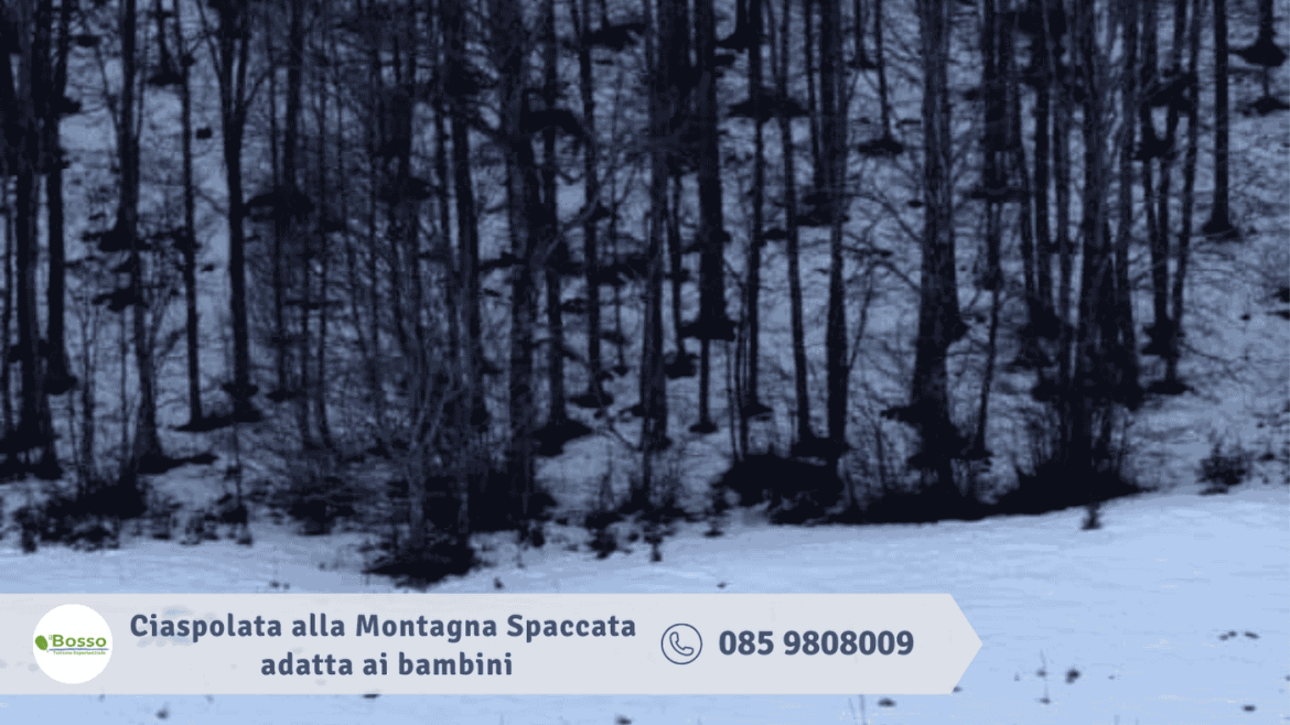 Ciaspolata alla Montagna Spaccata adatta ai bambini