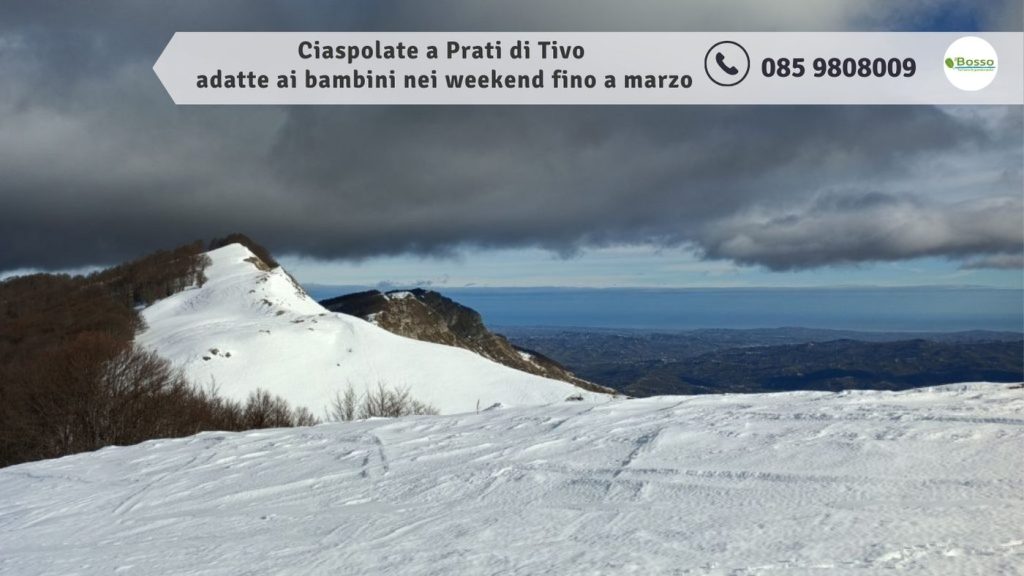 Ciaspolate a Prati di Tivo adatte ai bambini nei weekend fino a marzo