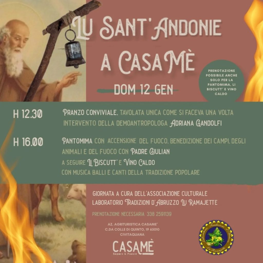 Festa di Sant’Antonio 2025 a Civitaquana da Casamè