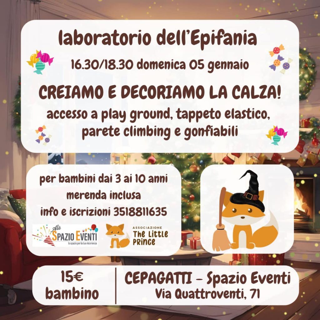 Laboratorio dell'Epifania a Cepagatti