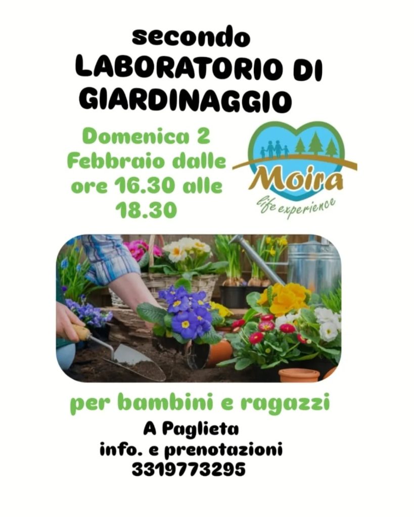 Laboratorio di giardinaggio a Paglieta di Moira Life Experience