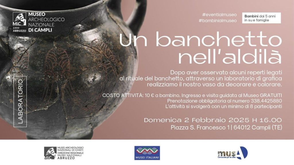 Laboratorio di grafica per bambini al Museo Archeologico di Campli